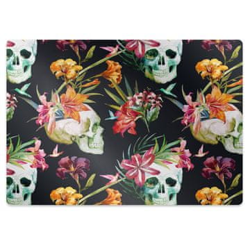 Decormat Podloga za stol Lobanje in rože