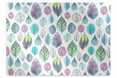Decormat Podloga za pisarniški stol Risane liste 120x90 cm 2 cm 