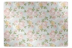 Decormat Podloga za pisarniški stol Akvareni cvetovi 120x90 cm 15 cm 
