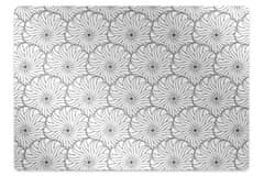 Decormat Podloga za pisarniški stol Narisana cvet 140x100 cm 