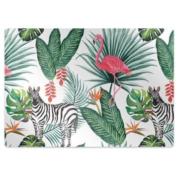 Decormat Podloga za stol parket Plame in zebra