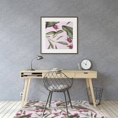 Decormat Podloga za zaščito tal Roza cvetje 120x90 cm 2 cm 