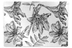 Decormat Zaščitna podloga za stol Lilies 140x100 cm 2 cm 