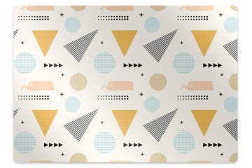 Decormat Podloga za stol Colorful shapes