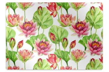 Decormat Podloga za stol Lotos flower leaves
