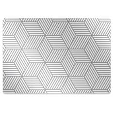 Decormat Zaščitna podloga za stol Gray 3d cubes 140x100 cm 2 cm 