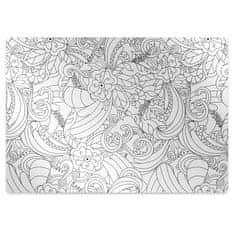 Decormat Zaščitna podloga za stol Doodle pattern 140x100 cm 2 cm 