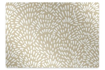 Decormat Podloga za stol Beige tears boho
