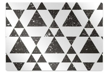 Decormat Podloga za stol Black and white triangles