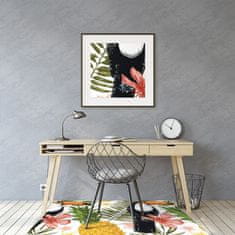 Decormat Podloga za pisarniški stol Toucan in ananas 120x90 cm 