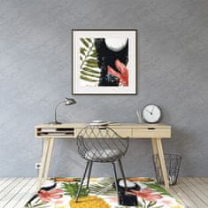 Decormat Podloga za pisarniški stol Toucan in ananas 120x90 cm 2 cm 