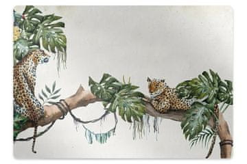Decormat Podloga za stol Cheetahs on a branch