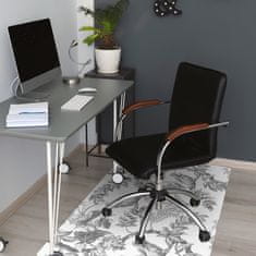 Decormat Podloga za pisarniški stol Sive ptice 140x100 cm 