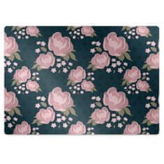 Decormat Podloga za zaščito tal Pink flowers 120x90 cm 2 cm 