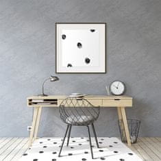 Decormat Podloga za pisarniški stol Črne pike 100x70 cm 