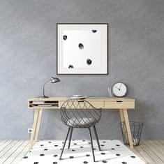 Decormat Podloga za pisarniški stol Črne pike 120x90 cm 15 cm 