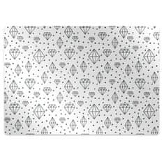 Decormat Podloga za pisalni stol Drawn diamonds 120x90 cm 2 cm 