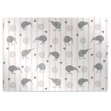 Decormat Podloga za zaščito tal Pattern birds kiwi