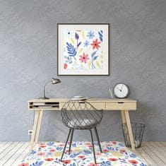 Decormat Podloga za pisarniški stol Pisane rože 120x90 cm 2 cm 