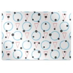 Decormat Podloga za pisalni stol Wheels and triangles 120x90 cm 15 cm 