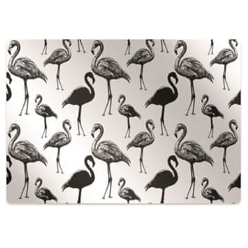 Decormat Podloga za stol Retro style of flamingo