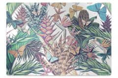Decormat Podloga za pisalni stol Flowers and butterflies 100x70 cm 