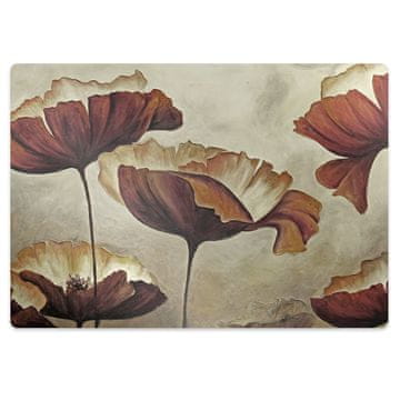 Decormat Podloga za pisarniški stol Painting large poppies