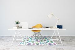 Decormat Podloga za pisarniški stol Risane liste 120x90 cm 2 cm 