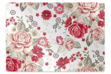Decormat Podloga za stol Red flowers