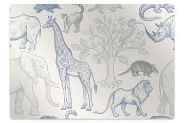Decormat Podloga za stol Madagascar animals