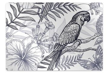 Decormat Podloga za stol Sketched parrot