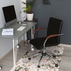 Decormat Podloga za pisarniški stol Pisane rože 100x70 cm 