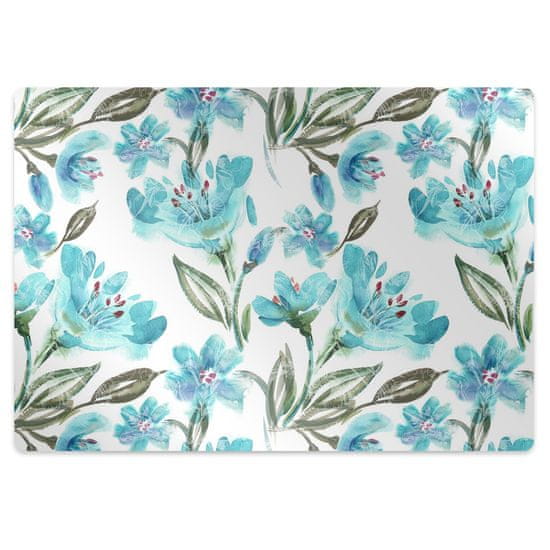 Decormat Podloga za pisalni stol Turquoise flowers