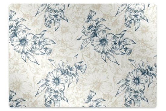 Decormat Podloga za pisalni stol Floral art
