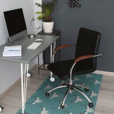 Decormat Podloga za pisarniški stol Sivi jelen 100x70 cm 