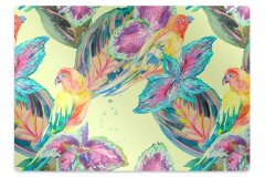 Decormat Podloga za pisalni stol Colorful parrots 120x90 cm 15 cm 