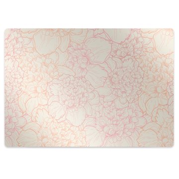 Decormat Podloga za pisalni stol Pink peonies