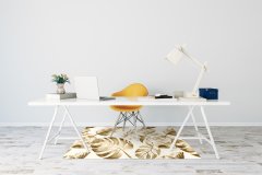Decormat Podloga za pisarniški stol Palm listi 120x90 cm 2 cm 