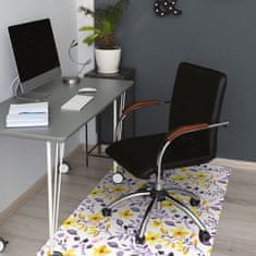 Decormat Podloga za pisarniški stol Abstraktno cvetje 140x100 cm 2 cm 