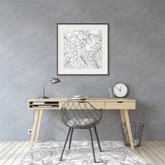 Decormat Podloga za pisarniški stol Tropska skica 120x90 cm 2 cm 