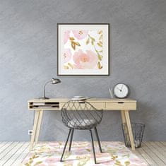 Decormat Zaščitna podloga za stol Roza cvetje 120x90 cm 15 cm 