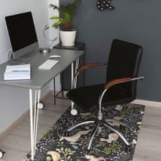 Decormat Zaščitna podloga za stol Gozdne živali 120x90 cm 2 cm 