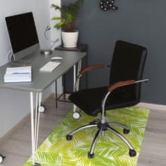 Decormat Podloga za pisarniški stol Zeleni listi 120x90 cm 