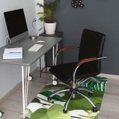 Decormat Zaščitna podloga za stol Zeleni listi 120x90 cm 2 cm 