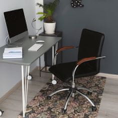 Decormat Podloga za pisarniški stol Tkane rože 120x90 cm 