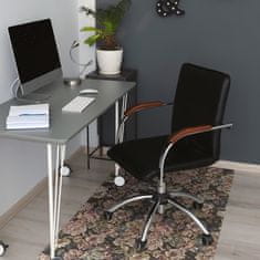 Decormat Podloga za pisarniški stol Tkane rože 120x90 cm 2 cm 