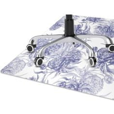 Decormat Podloga za pisarniški stol Peonije 120x90 cm 15 cm 