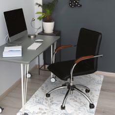 Decormat Podloga za pisarniški stol Protea srebro 120x90 cm 2 cm 