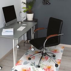 Decormat Zaščitna podloga za stol Pomladne rože 140x100 cm 2 cm 