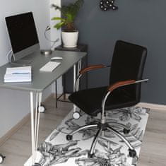 Decormat Zaščitna podloga za stol Lilies 140x100 cm 2 cm 